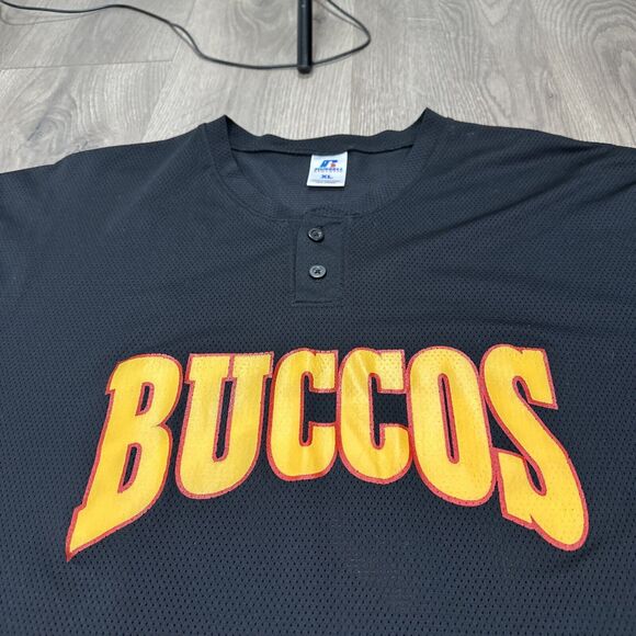 Vintage RARE Pittsburgh Pirates BUCCOS Jersey Black XL Russell Athletic #54 - Picture 4 of 7